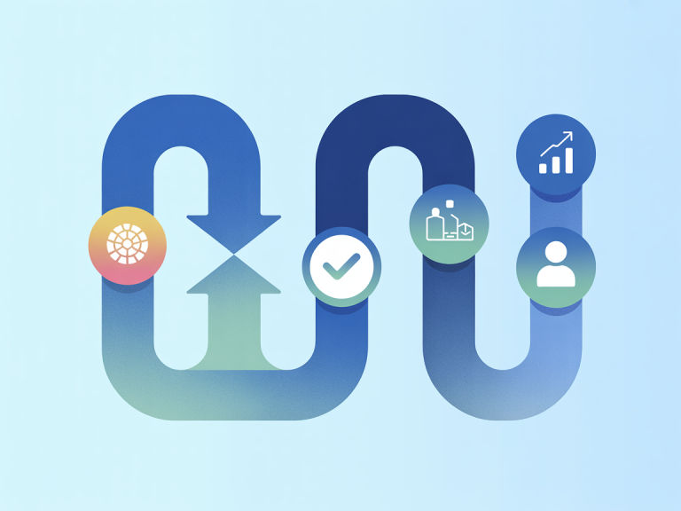 Abstract workflow diagram