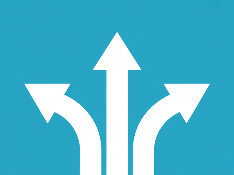 Abstract branching path illustration